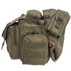 Прочная тактическая сумка через плечо военная армейская походная на 6 литров для охоты туризма Silver Knight Оливковая (АН-249) - изображение 4