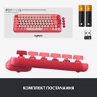 Клавиатура беспроводная Logitech POP Keys Wireless Mechanical Keyboard Heartbreaker Rose (920-010718) - изображение 8