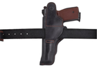 Кобура АПС (Автоматический пистолет Стечкина) 97362поясная не формованная (кожа, черная) - изображение 4