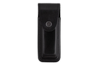 Подсумок, чехол для магазина ПМ (пистолет Макарова) формованный кнопка А (кожа, чёрный) - изображение 1