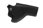 Кобура поясная Револьвер 4 не формованная (кожа, чёрная) - изображение 3
