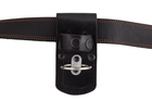 Держатель для дубинки ПГ-М, чехол под дубинку, держатель с кольцом для ношения дубинки (кожаный, чёрный) - зображення 3