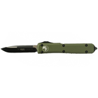 Нож Microtech Ultrtaech Drop Point Black Blade Green (121-1OD) - зображення 1