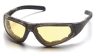 Захисні окуляри з ущільнювачем Pyramex XSG (amber) жовті - зображення 1