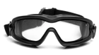 Тактичні захисні окуляри з ущільнювачем Pyramex V2G-Plus (XP) чорні Anti-Fog, прозорі - зображення 4