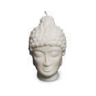 Свеча FlyingFire голова Будды 13.5 см кремовый - изображение 1