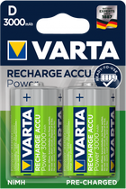 Аккумулятор универсальный Varta Rechargeable Accu D 3000 мАч BLI 2 Ni-MH