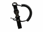 Страховочный шнур тренчик с фастексом Быстросъемный Паракорд Чёрный - изображение 1