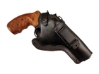 Кобура для Револьвер 4 оперативная не формованная со скобой Beneks Кожа Чёрная 24352 - изображение 4