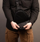 Тактична сумка для прихованого носіння Scout Tactical EDC ambidexter bag black + органайзер і кобура в комплекті - зображення 7