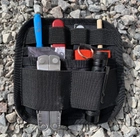 Тактична сумка для прихованого носіння Scout Tactical EDC ambidexter bag coyot/black + органайзер і кобура в комплекті - зображення 7