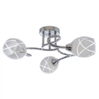 Люстра потолочная на 3 плафона LK-643S/3 E27 CH Brille 23-624
