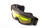 Тактичні окуляри-маска з можливістю установки диоптрической вставки Global Vision Ballistech-2.75 amber жовтий - зображення 3