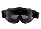 Тактичні окуляри-маска з можливістю установки диоптрической вставки Global Vision Ballistech-2 gray сірий - зображення 3