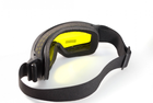 Тактичні окуляри-маска з можливістю установки диоптрической вставки Global Vision Ballistech-2.75 amber жовтий - зображення 7