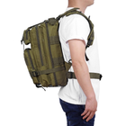 Рюкзак тактический военный 45 литров Зеленый - изображение 3