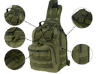 Рюкзак сумка тактична 6 літрів Зелений - зображення 3
