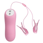 Електро-вібро затискачі для грудей Baile Romantic Wave колір світло-рожевий (02256458000000000) - зображення 1