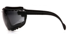 Тактичні окуляри з можливістю установки диоптрической вставки Pyramex V2G gray темні - зображення 3