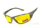 Баллистические очки Global Vision Hercules-6 digital camo amber желтые в камуфлированной оправе - изображение 5