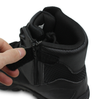 Ботинки армейские Lesko 6676 Outdoor Black размер 40 мужские дышащие с защитой носка - изображение 3