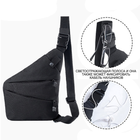 Багатофункціональна нагрудна сумка-кобура Kosibate для прихованого носіння чорна (H96) - зображення 6