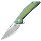 Нож складной карманный Bestech Knife SHRAPNEL Green and Gold BT1802B (90/213 мм) - изображение 2