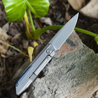 Нож складной карманный Bestech Knife SHOGUN Grey BT1701A (90/216 мм) - изображение 4