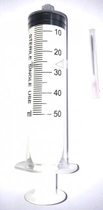 Шприц инъекционный одноразового использования Medicare 3-компонентный 50 мл, с иглой 1,2х38 мм Луер локк - изображение 2