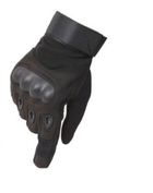 Закриті тактичні рукавички мото, вело повний палець (671629714) Чорний M - зображення 4