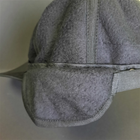 Зимова кепка-бейсболка чоловіча тактична з вухами Zepma з начосом чорна АН-1044 XXL - зображення 6