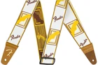 Ремінь гітарний Fender 2" WEIGHLESS MONOGRAMMED STRAP WHITE/BROWN/YELLOW