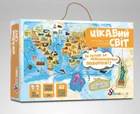 Настольная игра Умняшка "Интересный мир" KP-006 с многоразовыми наклейками