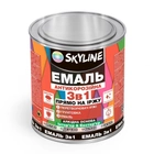 Эмаль алкидная 3 в 1 по ржавчине антикоррозионная «Skyline» Темно-серый 0.9 кг - изображение 1