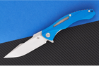 Кишеньковий ніж CH Knives CH 3519-G10 Blue - зображення 3