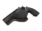 Кобура поясная Револьвер 4 не формованная кожа чёрная MS - изображение 2