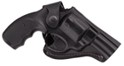 Кобура для Револьвера 3 поясная на пояс формованная кожаная черная MS - изображение 1