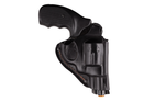 Кобура для Револьвера 25 поясная на пояс формованная кожаная черная MS - изображение 4