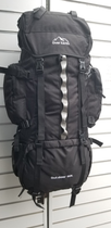 Тактический туристический каркасный походный рюкзак Over Earth модель 615 на 80 литров Black - изображение 3