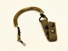 Шнур страховочный универсальный тренчик карабин тренчик с 2 кнопками шириной ремня до 6 см цвет койот 999 MS - изображение 1