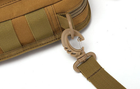 Тактическая поясная наплечная сумка - подсумок с ремнём Tactic с системой M.O.L.L.E Койот (1030- coyote) - изображение 6