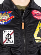Куртка лётная мужская MIL-TEC Sturm Flight Jacket Top Gun Aie Force 10430302 M Black (2000980537273) - изображение 4