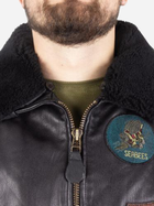 Куртка лётная кожанная MIL-TEC Sturm Flight Jacket Top Gun Leather with Fur Collar 10470002 S Black (2000980537334) - изображение 3