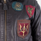 Куртка лётная кожанная MIL-TEC Sturm Flight Jacket Top Gun Leather with Fur Collar 10470002 M Black (2000980537327) - изображение 5