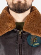 Куртка лётная кожанная MIL-TEC Sturm Flight Jacket Top Gun Leather with Fur Collar 10470009 L Brown (2000980537372) - изображение 3
