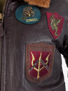 Куртка льотна шкіряна MIL-TEC Sturm Flight Jacket Top Gun Leather with Fur Collar 10470009 2XL Brown (2000980537358) - зображення 5