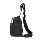 Рюкзак сумка тактическая военная а 6 литров 600D Plus Прочная и универсальная Black - изображение 3