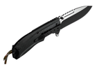 Нож тактический, складной нож карманный для рыблки, охоты, Bounce TO-8344, черный - изображение 3
