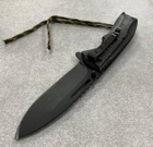 Нож тактический, складной нож карманный для рыблки, охоты, Bounce TH-4117, черный - изображение 4