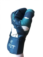 Рукавички без пальців, тактичні рукавички без пальців зі шкіри+текстиль (пара), розмір L, колір камуфляж - зображення 5